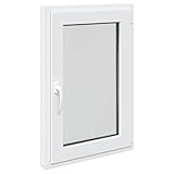 vidaXL Finestra per Soffitta RISOR 60 x 100 cm PVC e Vetro Bianco, Solaio, Isolamento Term...