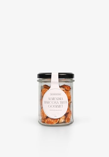 QUARENTENA - Almendras Marconas con Trufa, Producto Gourmet, Frutos Secos, Hecho en España, 90g