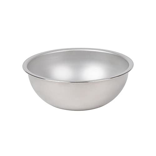 Tezzorio 5 Quart Heavy Duty Stainless Steel Mixing Bowl, 22 Gauge (0.8 Mm) Flat Base Bowl With Curved Lip, Heavyweight Mixing Bowls/Prep Bowls #TOP7