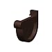 Produktbild 4Home&Garden | Einzelteile Dachrinnensystem RG 80 Typ250 Fallrohr DN 60 | Kunststoff PVC Braun | Verbinder Stutzen Rinnenhalter  (End-Re)