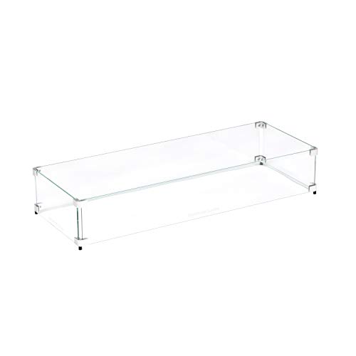 Celestial Fire Glass - 34.5" x 14.5" x 6" Flame/Wind Guard, fits Our