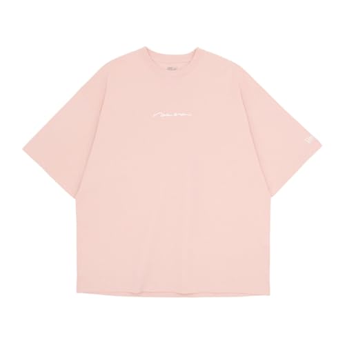 [�j���[�G��] newera ���� T�V���c S/S Oversized Cotton Tee 14683882 NER34A8679 �s���N���[�W�� ���F XL Handwritten Logo ONSPOTZ�ʒ� �����Y ���f�B�[�X �A�p���� �I�[�o�[