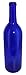 BLUE GLASS WINE BOTTLES Cobalt Bordeaux Style Case of 12 750ml Cork Finish New W5-CB
