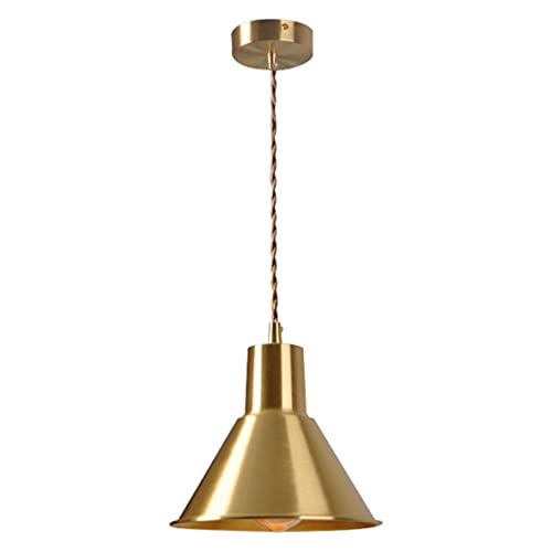 Buy KCO Lighting Industrial Pendant Light Golden Brass Ceiling Pendant