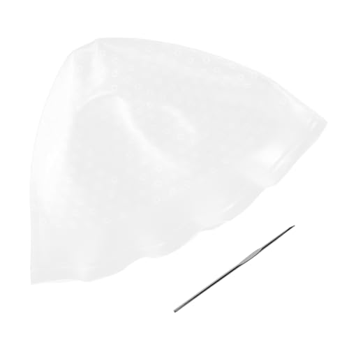 minkissy Gorro De Silicona Profesional Para Teñir Resaltar y Aplicar Glaseado Reutilizable Con Gancho Metálico