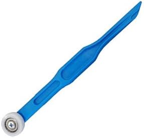 CRL VR10 11" Blue Handle Vinyl Roller Tool - Knurled Diamond Ball Bearing Wheel for Glazing Vinyls & Window Gaskets