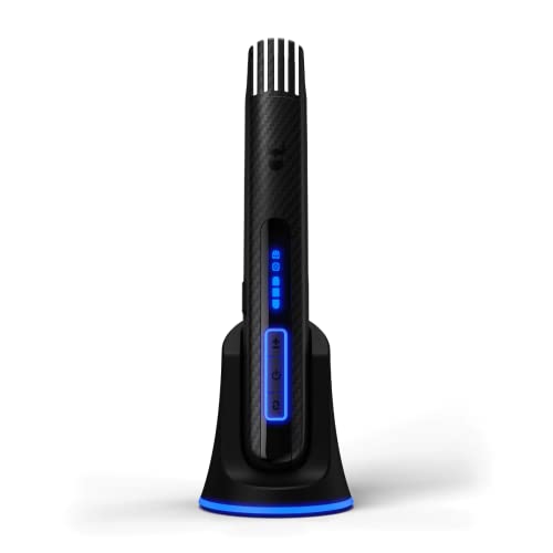 The Beard Struggle Carbon X - Heated Beard Brush  Beard Straightener for Men - Cordless Beard Brush &amp; Straightening Comb - Rechargeable, 3 Heat