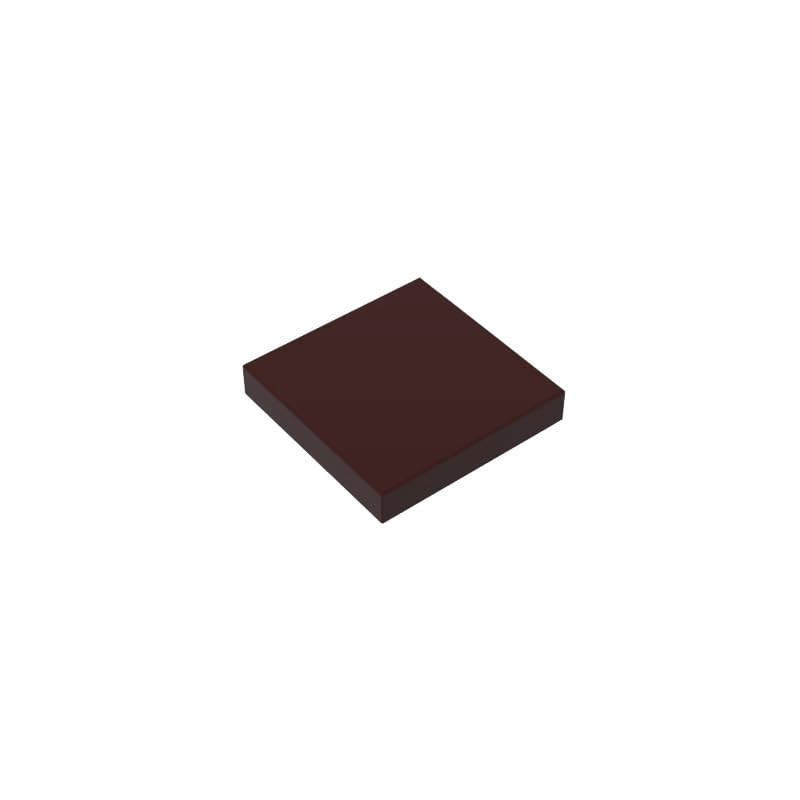 Gobricks 3068 Foundation Plate Tile 2x2 with Groove 50 Pieces GDS-561 Compatible with Lego Building Blocks Color:Dark Brown — image 1