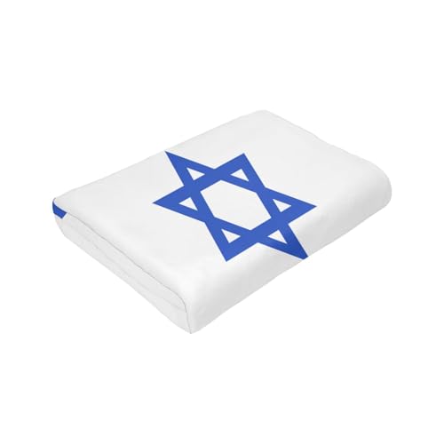 Couverture en flanelle drapeau israélien doux plaid lit canapé - 8