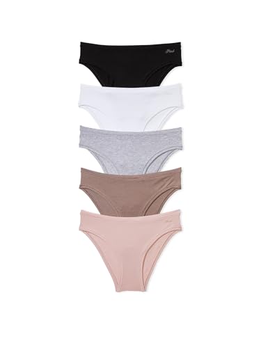 Victoria's Secret PINK Women's Cotton Cheeky Underwear, Minimal Coverage Panties for Women, Multi Pack (XS-XXL)