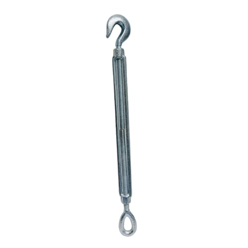 1/2" x 12" Tensor Gancho Ojal Pulley Galvanizado Forjado en Caliente Capacidad 1500 Lb 4 Piezas miniatura 4
