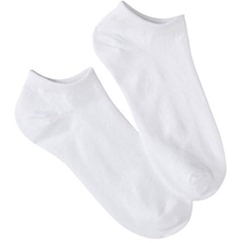 4 pairs 80% Bamboo Rayon No Show Cycling Healthy Half Socks (4 Pairs White, m)…