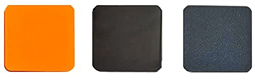 Hfbte Hardness Calibration Block Type D Durometer Test Block Kit Hardness Test Block Kit With 3 Different Durometer Color Block Hard Rubber And Plastics Measurement #TOP2