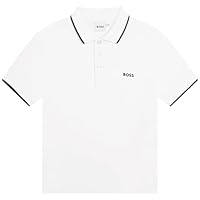 BOSS Poloshirt für Kleinkinder, Jungen, kleines Logo, Weiß, 18 Monate
