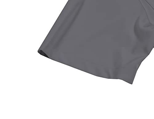 Little Donkey Andy Men's Upgraded Lightweight Short Sleeve Shirt Quick Dry Shirt For Hiking Travel, Upf50 Gray 4X #TOP7