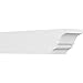 Ekena Millwork RFTP06X06X24ASH Asheboro Architectural Grade PVC Rafter Tail, 6"W X 6"H X 24"L, Unfinished