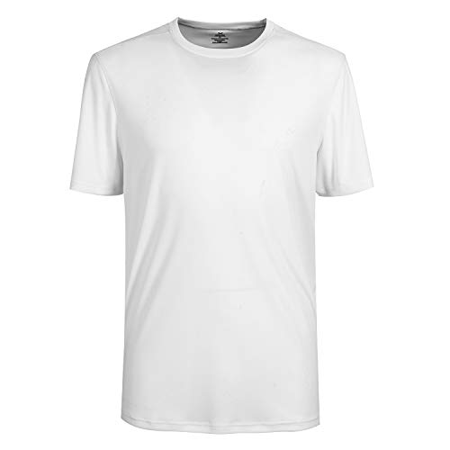 T-shirt blanc col rond manches courtes Moheen homme XXL vêtement d'été