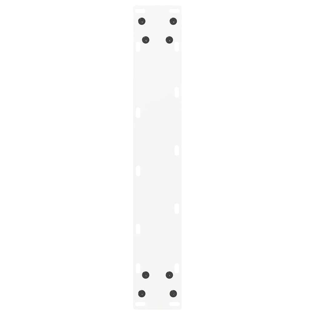 vidaXL Patas para Mesa de Bar en Forma de U (2 Unidades), Color Blanco, 50 x (90-91) cm, Acero