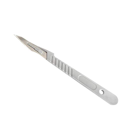 Edu-Labs Lab Disposable Scalpels, High-Carbon Steel Blades, Plastic Handle Individually Foil Wrapped, Box of 10 (26) Edu-Labs Lab Disposable Scalpels, High-Carbon Steel Blades, Plastic Handle Individually Foil Wrapped, Box of 10 (26)