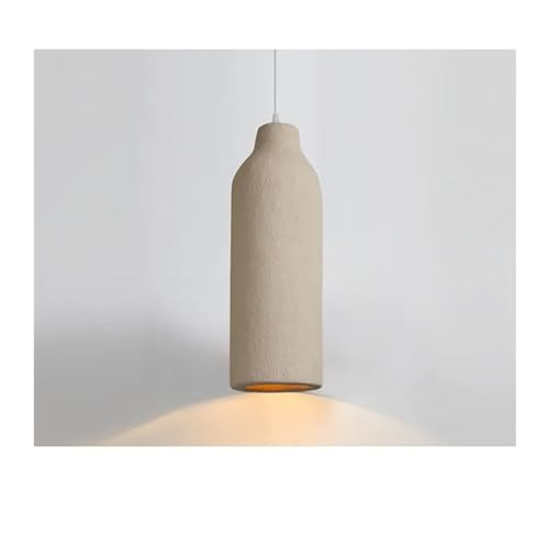 Lámpara colgante de cemento para mesita de noche en dormitorios modernos