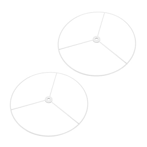 DIYEAH 2piezas Soporte De Pantalla Para Lámpara Colgante Estructura Metálica Duradera Color Blanco De Compatible Lámparas Fácil De Personalizar Para Decoración De Interiores