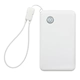 ドコモ純正 ポケットチャージャー07M 10000mAh ホワイト モバイルバッテリー USB Type-C to C 15cm 急速充電 コンパクト 残量表示