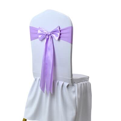 25 Stück Satin Spandex Stuhlhussen Band Bänder Stuhl Raffhalter für Party Bankett Dekor Hochzeit Dekoration Knoten Stuhl Schleife Schärpen