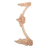 Versatilità decorativa: Adatto per abbellire mobili, porte interne e cornici, questo applique in legno si presta a diverse applicazioni, soddisfacendo esigenze di decorazione e personalizzazione degli ambienti interni