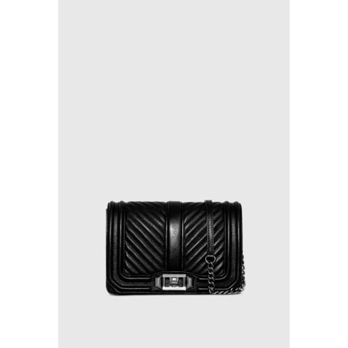 Image of Rebecca Minkoff Women's Chevron Quilted Love Crossbody Bag