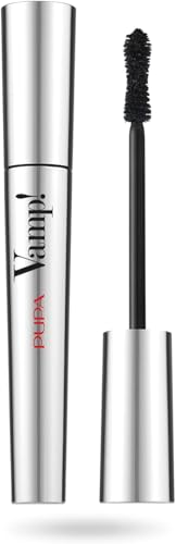 Image of Pupa Explosive Lashes Mascara Black + Black Skinny Liner Eyeliner – Shameless Volume Lashes. Explosive Eyelashes with Ultra Slim Pen Easy and Super Thin Stretch
