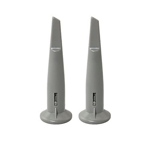 Image of RLECS 2Pcs Universal Oscilloscope Probe Cap Protective Cap Oscilloscope Probe Accessories with Hook, Gray