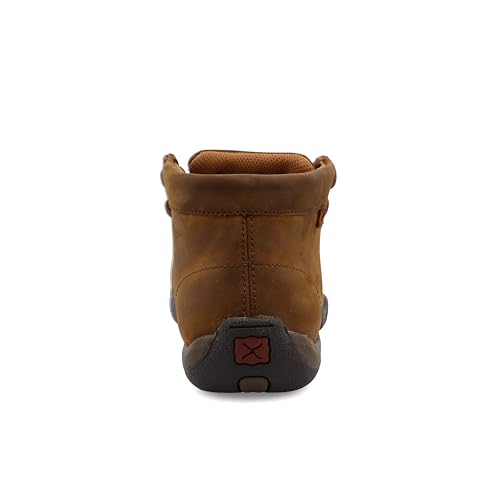 Image of Twisted X Women's Steel Toe Chukka Driving Moc, Distressed Saddle, 8.5 W