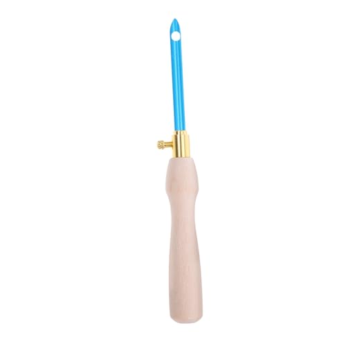Angoily Enhanced Texture Embroidery Punch Needle Wooden Handle Tool for DIY Knitting Craft Supplies