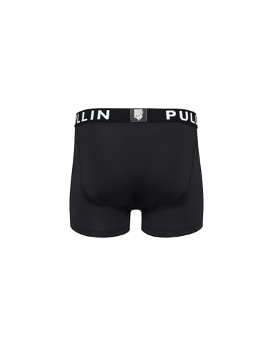 PULLIN boxer court noir de qualité supérieure en tissu stretch
