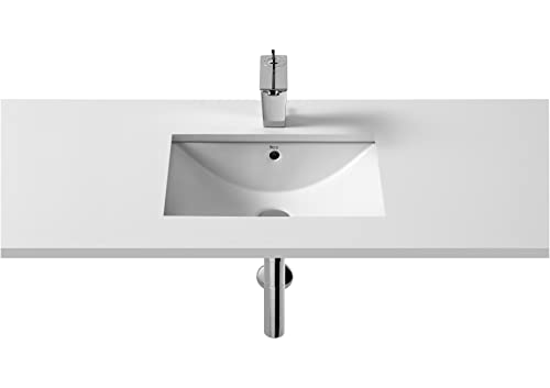 Roca,DIVERTA,Lavabo de porcelana de encimera o bajo encimera,Blanco,500mm x 380mm x 170mm,A327114000