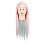 wigs Mannequin Head with Braiding Hair Practice Hairdressing Styling for Beauty School (High temperature wire 2) hairpiece