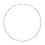 ‎Unicorn Dartboard Number Ring | Eclipse Ultra-Visible | Metal | Increased Clarity and Focus | 30 Percent Larger White Numbers