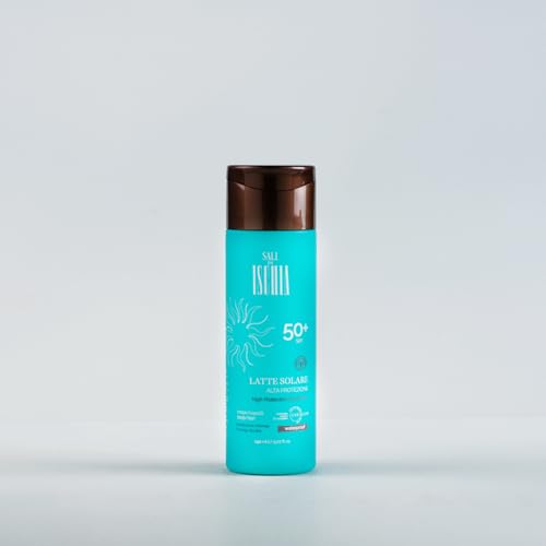 Sali di Ischia [150 ml] Latte Solare SPF 50 - Emulsione fluida con protezione solare alta - idrata e nutre la pelle, con sali termali dalle proprietà lenitive ed antiossidanti.