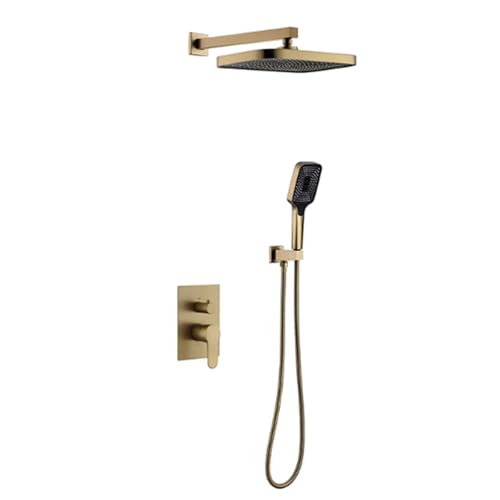 FQYEP Concealed Shower Mixer Set Brass Built-in Shower Syste