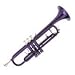 Mendini MTT-PL Purple Lacquer Brass Bb Trumpet + Tuner, Case, Stand, Mouthpiece, Pocketbook & More