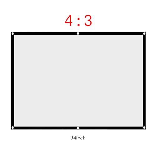 Pantalla de proyección plegable portátil 84 pulgadas miniatura 2