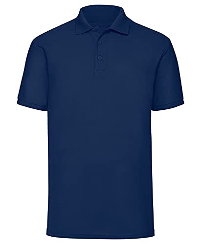 Expert Workwear Polo clásico para hombre, manga corta, lisa, casual, trabajo, deportes