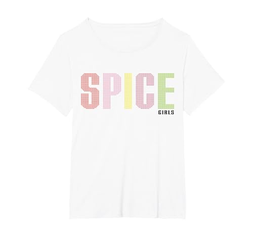Official Spice Girls T-Shirt, Women's Plus, White, 4X