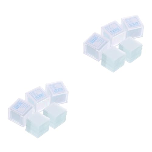 OSOLADY 1000 Pcs Glass Slide Microscope Slides Clear Microscope Slides Square Microscope Slides Covers Square Microscope Slides Clear Glasses Square Glasses Square Coverslip Slide