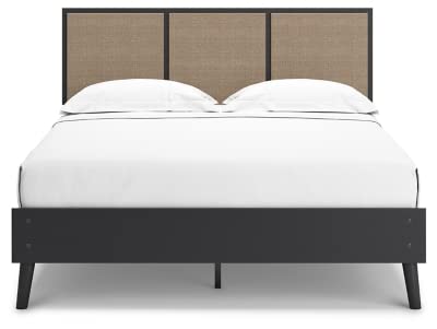 Signature Design By Ashley Charlang Bohemian Panel Headboard Only, Queen, Light Brown & Black #TOP4
