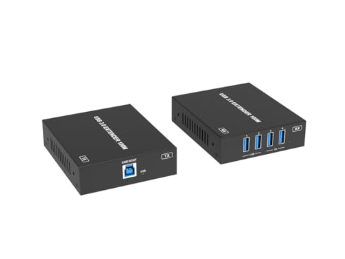 Hub rallonge USB 3.0 Monoprice extendeur RJ45 CAT6a 4 ports 100m pour périphérique
