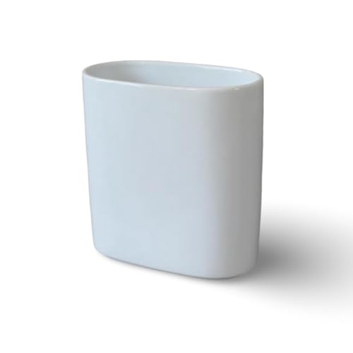 Murchison-Hume White Ceramic Brush Caddy with Drain Holes