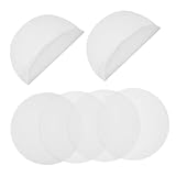 QUMIIRITY 6個 シリコン製ノンスティック蒸し器マット 丸型 耐高温再利用可能 餃子 点心 蒸しパン用 蒸篭 鍋対応 厚手滑り止めシリコンメッシ