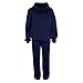 Linkpig Womens 2 Piece Outfits Airport Travel Hoodie Tracksuits Fashion Cozy Sweatsuit Oversized Sweatshirts Sweatpants Navy Blue