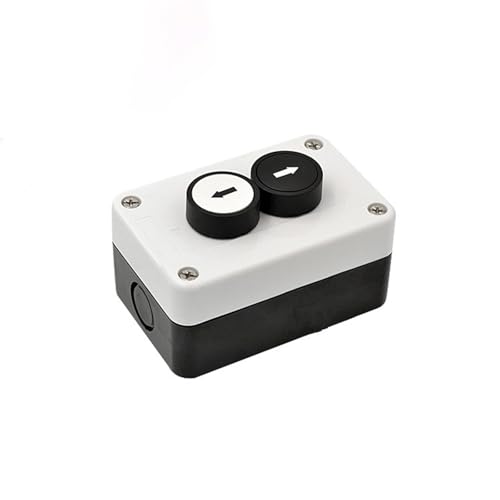 Interruptor de botón momentáneo con doble flecha superior e inferior para control de emergencia
